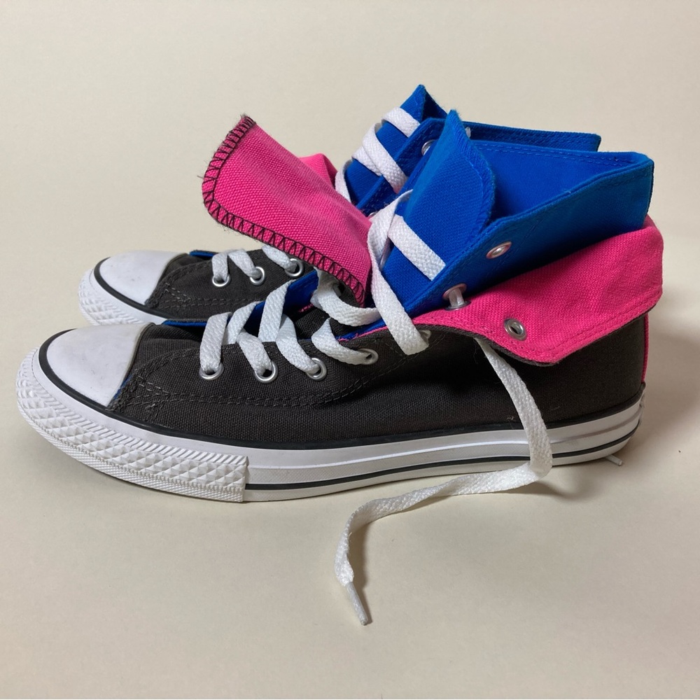 Converse All Star High Tops Double Layer Blue & Pink Size 6 Men’s NWOB
